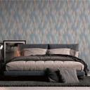 papel pintado escandinavo azul beige - Papel pintado tejido-no tejido con motivo gráfico para cocina, pasillo, salón