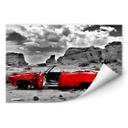 Zelfklevende Poster - Red Cadillac