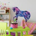 Sticker mural Polygone Galaxie Cheval