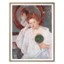 Póster - Cassatt - Denise en la mesa de cosmética