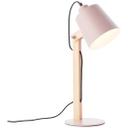 Tischleuchte Paul, rosa, 44 x 16 cm, Holz Tischlampe