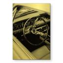 Geborsteld Alu-Dibond met goud-, zilver- & kopereffect - Oldtimer cockpit - Young