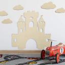 Decoración en madera álamo - castillo