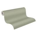 Papier peint intissé vert mat aspect textile vinyle expansé uni papier peint vert sauge vert pastel 