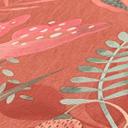 non-woven tapet med blandede blade farverigt - blomstret tapet orange pink grøn