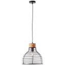Pendelleuchte Annelie, braun, 135 x 35 cm, Holz Pendellampe