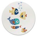 Wandcirkel Kubistika - Colorful Fish