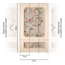 vintage tapet med blomsterdesign - ikke-vævet tapet 3D-paneler - elegant stue tapet