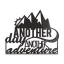 Letras acrílicas Otro día, otra aventura