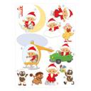 Wall Sticker Sandmanden og hans venner - 50x70 cm