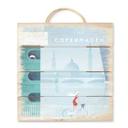 Cuadro de madera Rivers - Copenhague - 40x41,5 cm