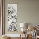Póster de tela Taiga - Pesca en primavera - Panorama