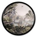 Póster Sir Edward - Paisaje con leopardos - Redondo