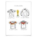 Póster Sparshott - Camisetas de fútbol Alemania