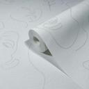 Non-woven, tekstil-optisk tapet Novamur Kylie hvid