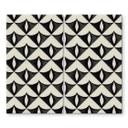 Dækplade til komfur Geometriske ornamenter i sort-beige - Treechild