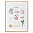 Plakat med hyggelige vibes og hygge-dekoration - Lizde