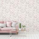 tapet blomstret i rosa og hvidt non-woven tapet A.S. Creation i mat blomstret tapet A.S. Creation i mat