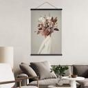 Póster de tela - Bella con sombrero de flores