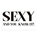 Spiegelsticker, Dekorativer Sticker SEXY AND YOU KNOW IT! 