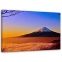 Canvasbillede, Fuji-bjerget i landskab