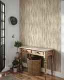 Non-woven tapet i trælook med korn beige trælook