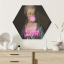Hexagon Dibond Marie Antoinette: I never said that - Grace Digital Art