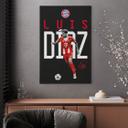 Canvasbillede FC Bayern-spiller Luis Diaz 2025/26
