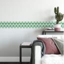Sticker mural - Bordure Rétro vert