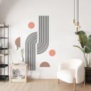 Wallsticker geometri af linjer og cirkler