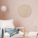 Decoración en madera álamo - Mandala Flor de la Vida - Redondo