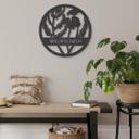 MDF - Decoración en madera - Flores en círculo - Wildflower