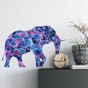 Wallsticker - Polygon Galaxe Elefant
