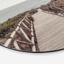 Vægcirkel Anløbsbro til stranden - 1X Studio – print på aluminium (Alu-Dibond)