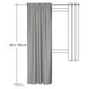 Homing Fertigschal mit verdeckten Schlaufen Allen taupe -  2,45 x 1,4 m