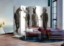 Screen room divider - retro zoo, 3-delt