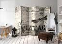 Screen room divider - Korrespondance i vintage stil, 3-delt