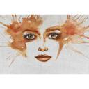 Livingwalls papier peint photo ARTist Watercolour Face gris, orange