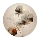 Póster flores secas - Elegancia de lo pasajero - Treechild - Redondo