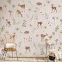Lille hjortetapet blandt blomster - Kikki Belle
