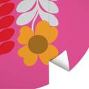 Tapet cirkel Collett - Retro Flowers - vliesetapet/selvklæbende non-woven tapet