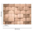non-woven tapet AluPattern fototapet Designwalls i brun