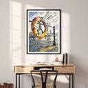 Póster Zamart - Kandinsky se encuentra con Hamburgo en el puerto