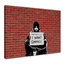 Lienzo Banksy - Guardar monedas