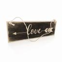 Houten Bordje - Love