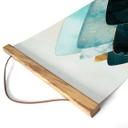 Póster de tela Montañas abstractas en dorado y azul - SpaceFrog Designs