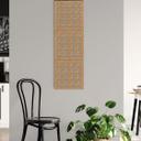Rumdeler, skillevæg geometrisk mønster - MDF naturligt look