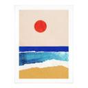Plakat Stille strand ved solnedgang - Rivers