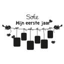 Wandtattoo + Name Mijn eerste jaar... mit Platz f�