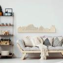 Décoration murale en bois placage peuplier - Skyline de Rome